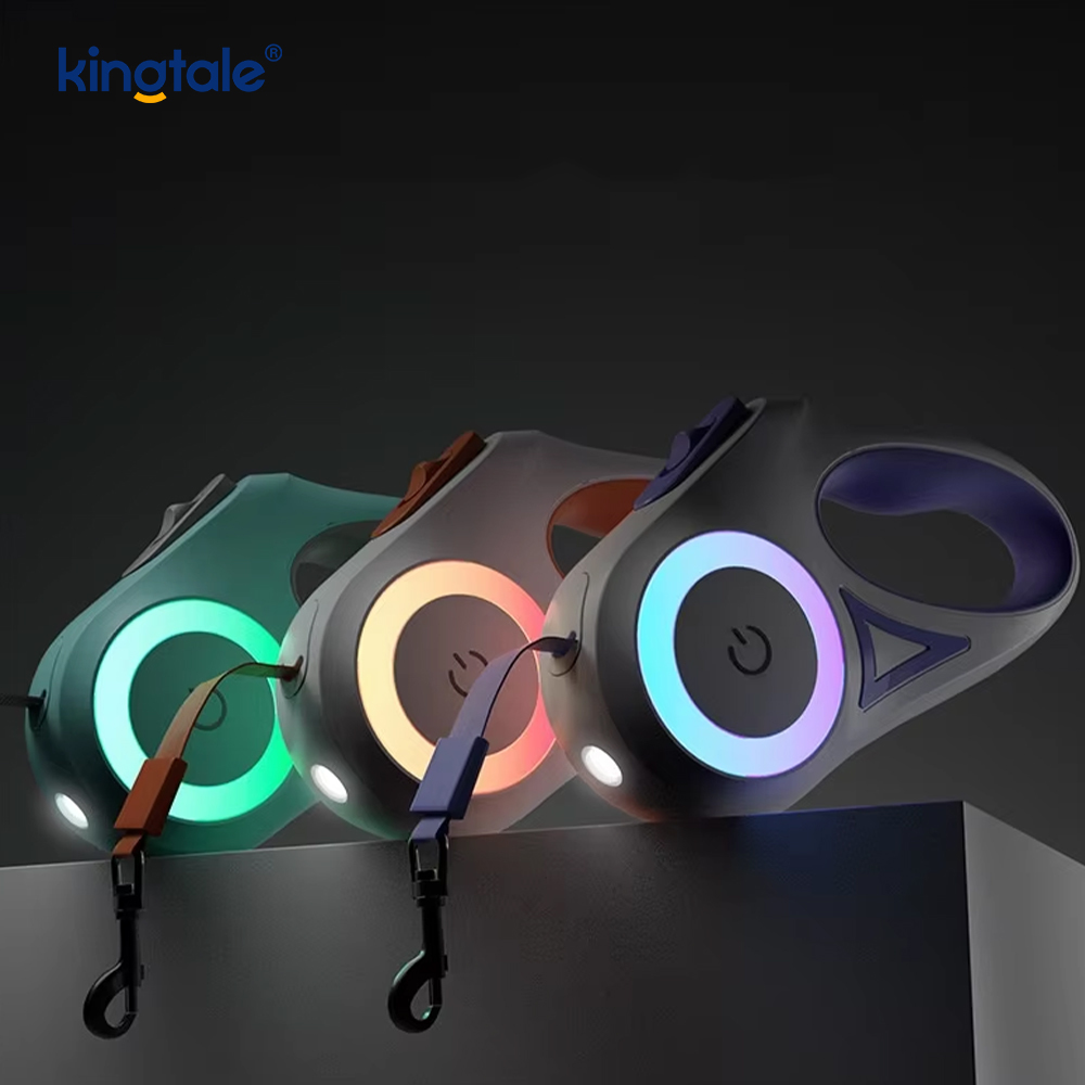 مقود تلقائي قابل للسحب مزود بمصباح LED