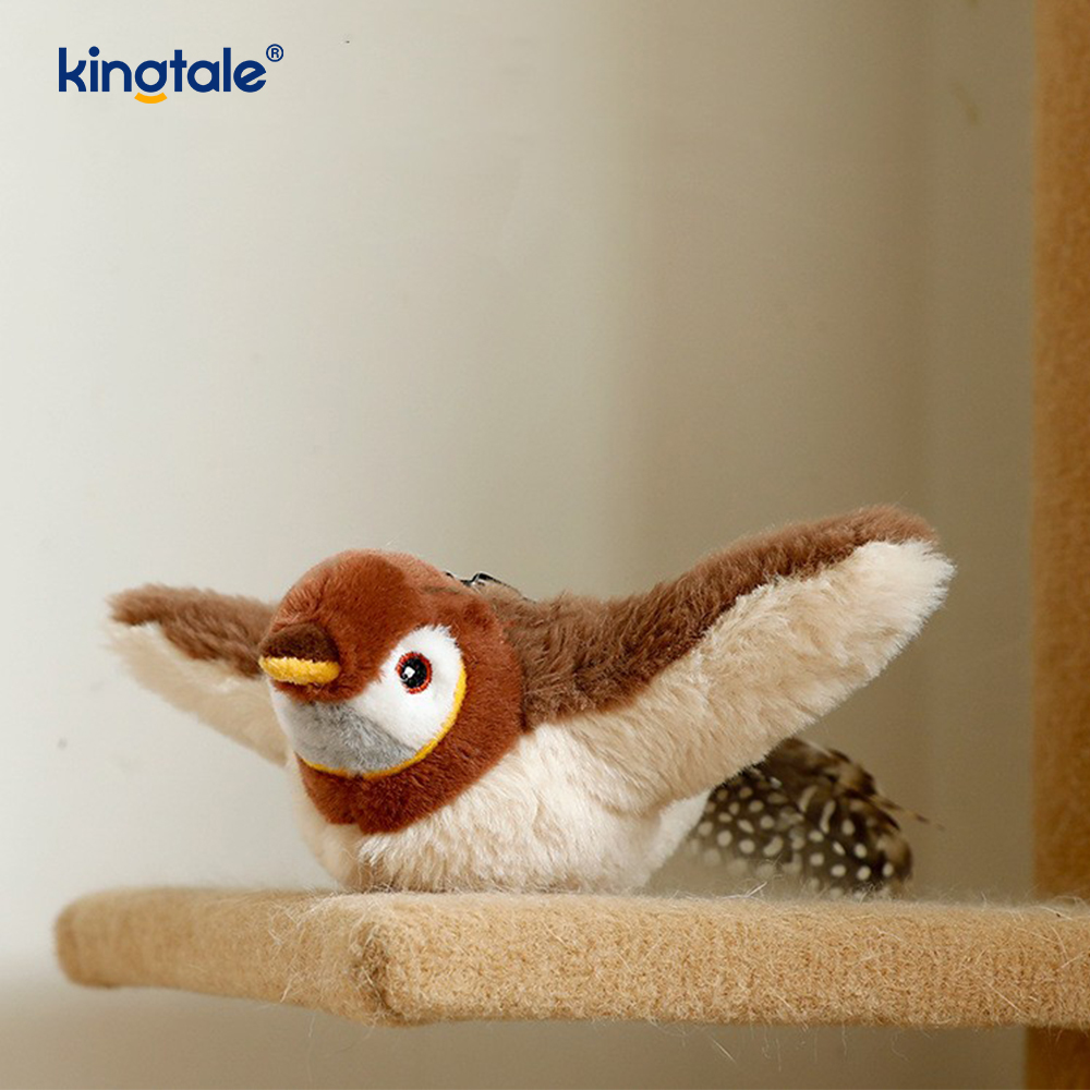 لعبة محاكاة العصفور للحيوانات الأليفة من القطيفة لجميع سلالات ألعاب القط كيكر النعناع البري العصفور