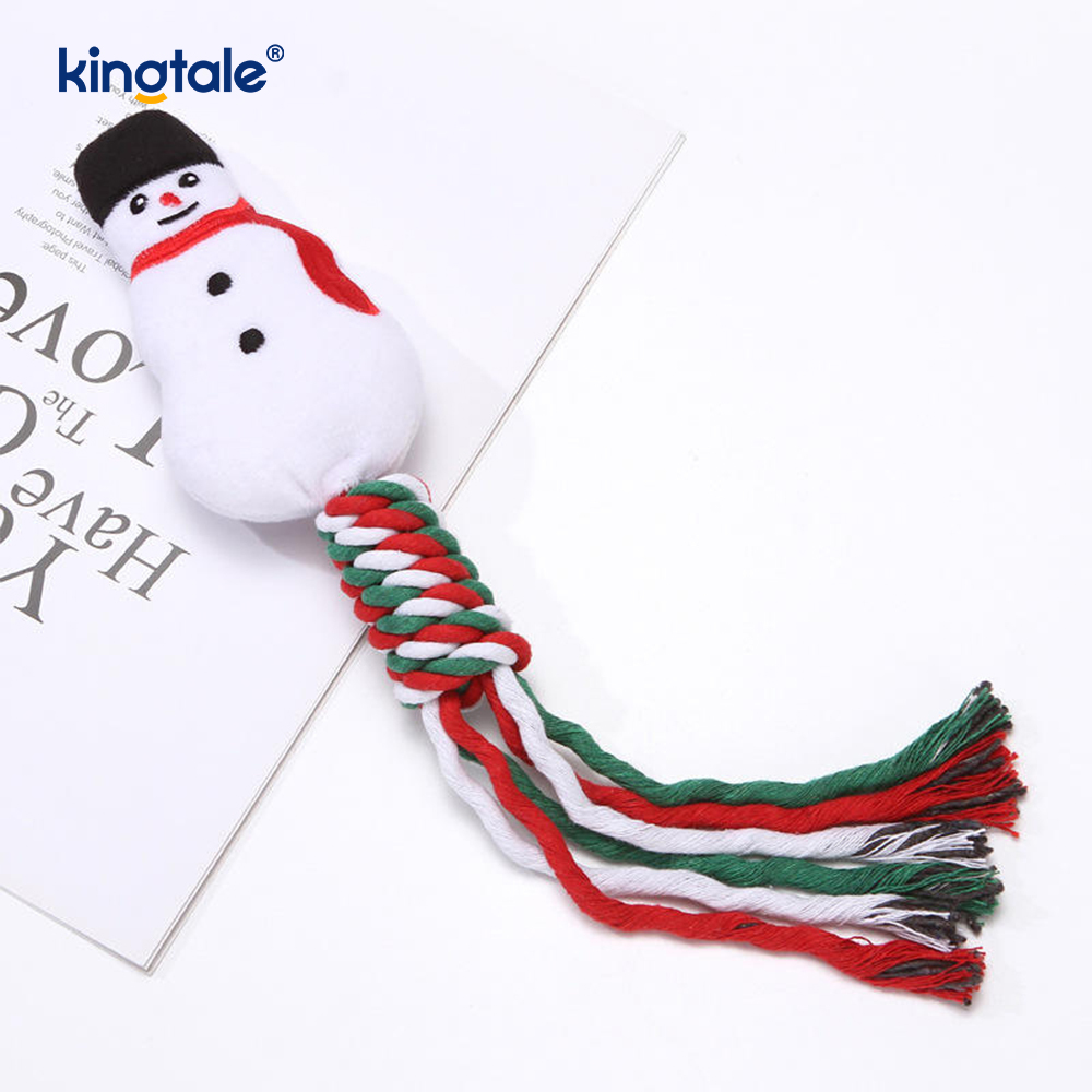 الحيوانات الأليفة عيد الميلاد حبل ألعاب من القطيفة جرو مضغ لعبة للتسنين الحيوانات الأليفة عيد الميلاد حبل ألعاب من القطيفة جرو مضغ لعبة للتسنين