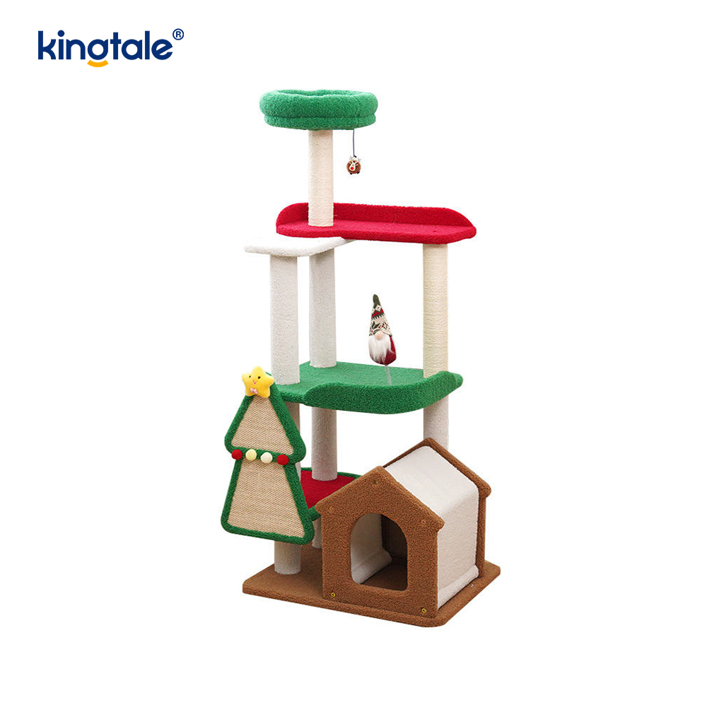 سلسلة عيد الميلاد مخصصة حسب الاهتراء من Cat Scratch Pillar Siege Tower Apartment