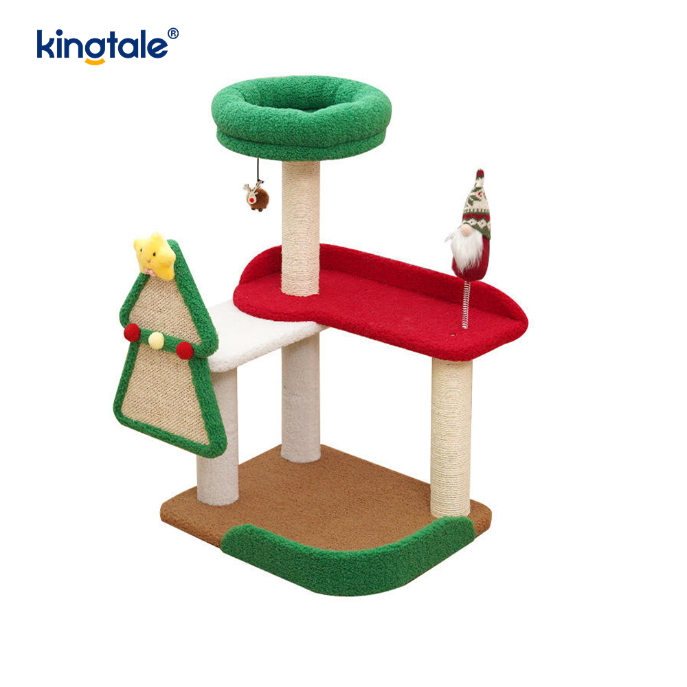 سلسلة عيد الميلاد مخصصة حسب الاهتراء من Cat Scratch Pillar Siege Tower Apartment
